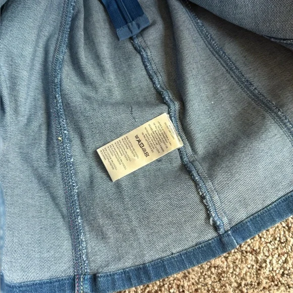 NEW Pilcro Button Front denim strapless dress Rainbow XS $158 RV Anthropologie - Picture 10 of 16